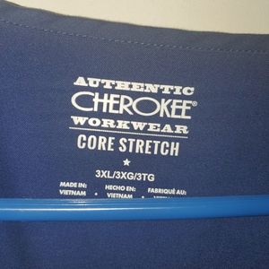 Cherokee Blue Scrub Top